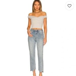 Pistola Charlie High Rise Reconstructed Straight Denim Jeans in Fusion Size 26